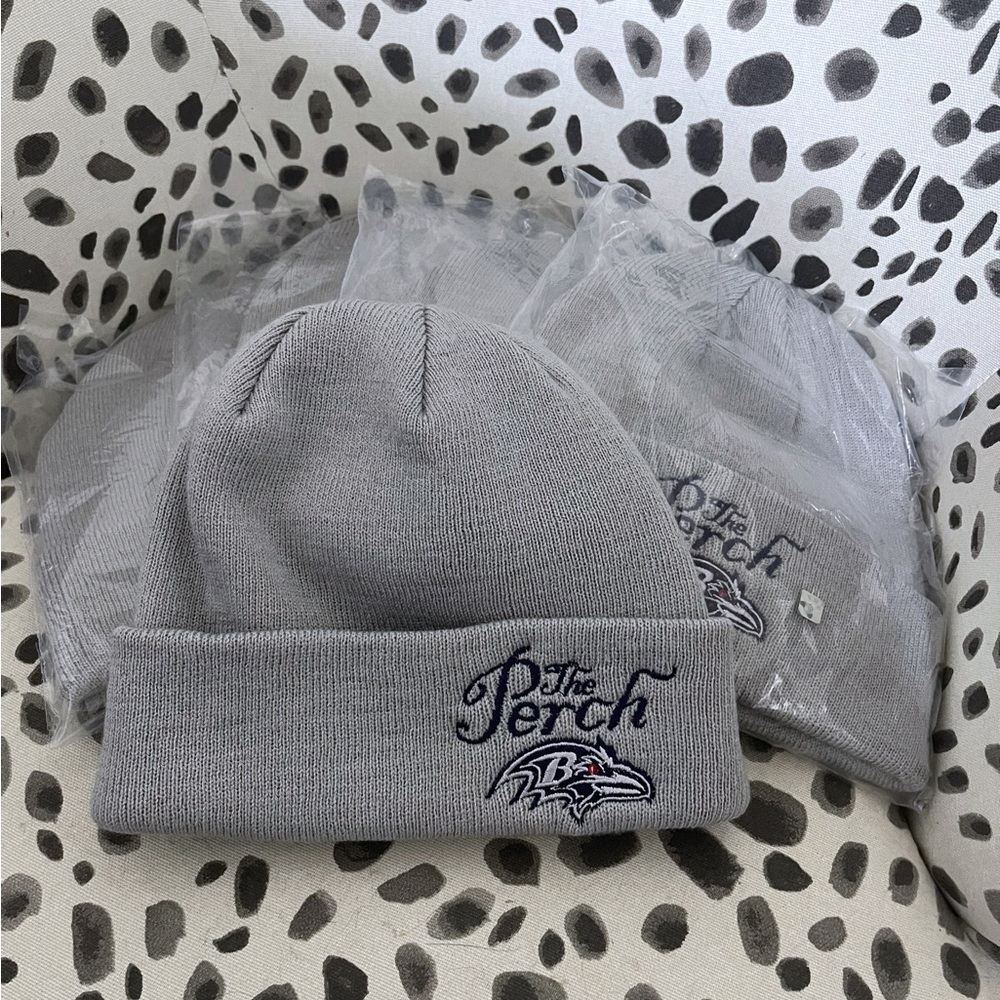 * RARE* The Perch Baltimore Ravens Knotted Beanie - Unisex